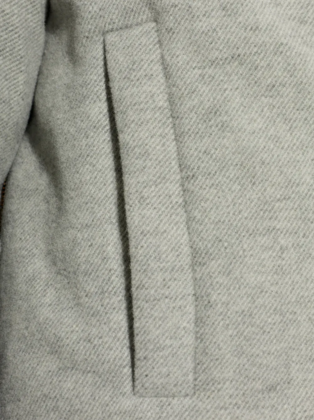 Moncler Vivante hooded wool & cashmere short down jacket Grijs