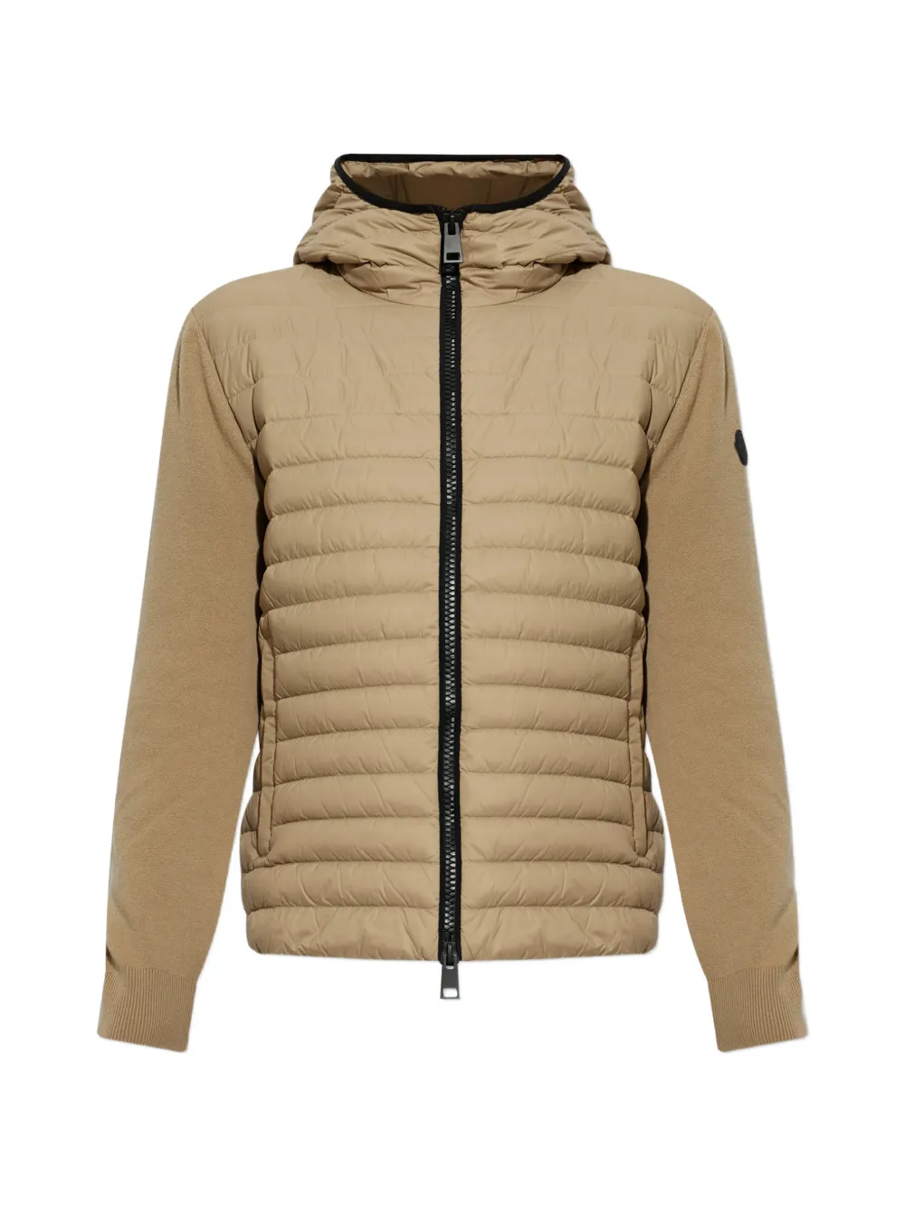 Moncler padded cashmere-blend cardigan Beige