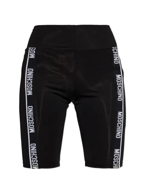 Moschino logo-tape cycling shorts