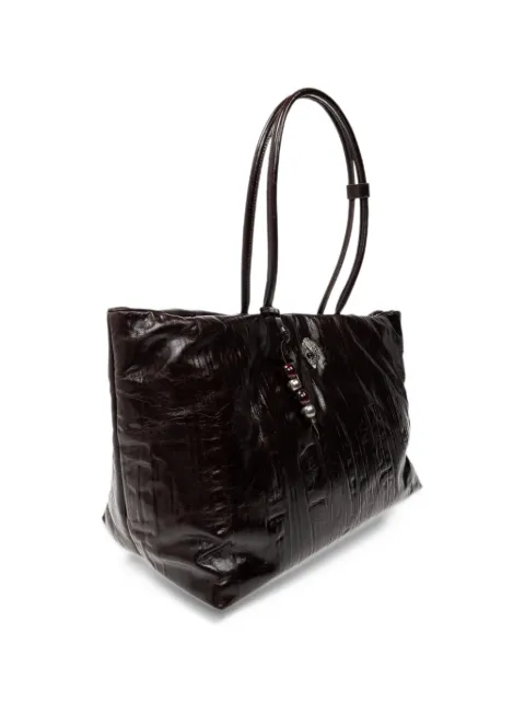 Kurt Geiger London large Celia crinkled-leather tote bag