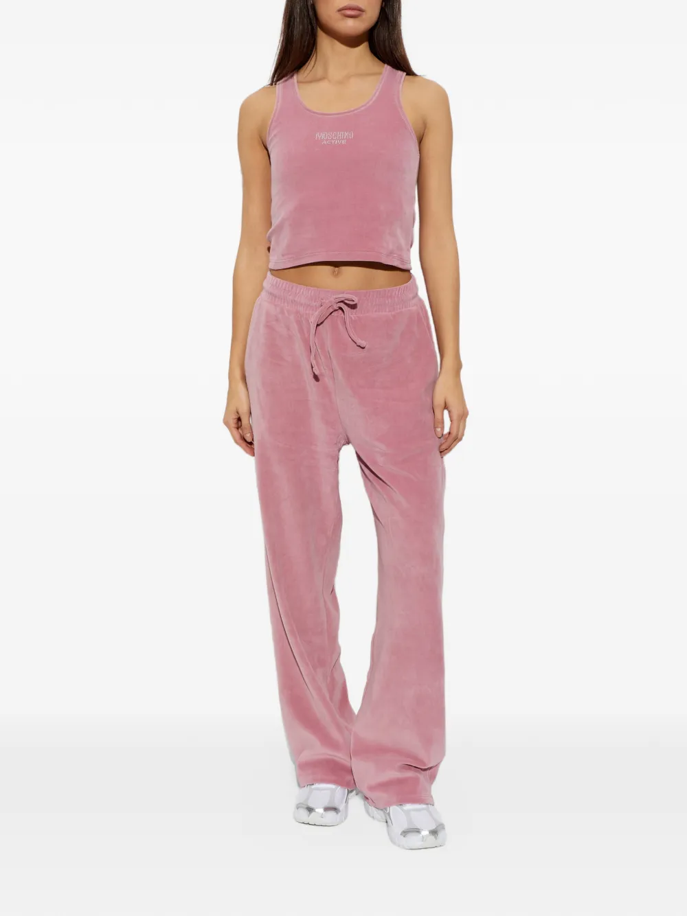 Moschino Active rhinestone-embellished pajamas Roze