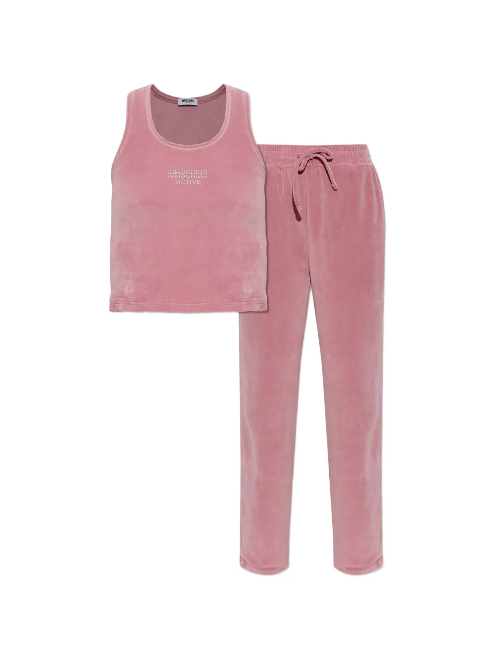 Moschino Active rhinestone-embellished pajamas Roze