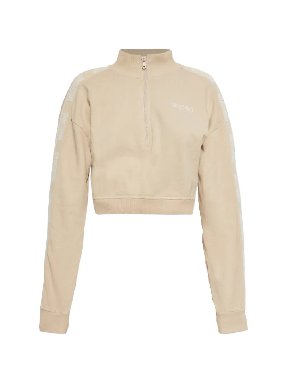 Moschino garment-dyed cotton sweatshirt Beige