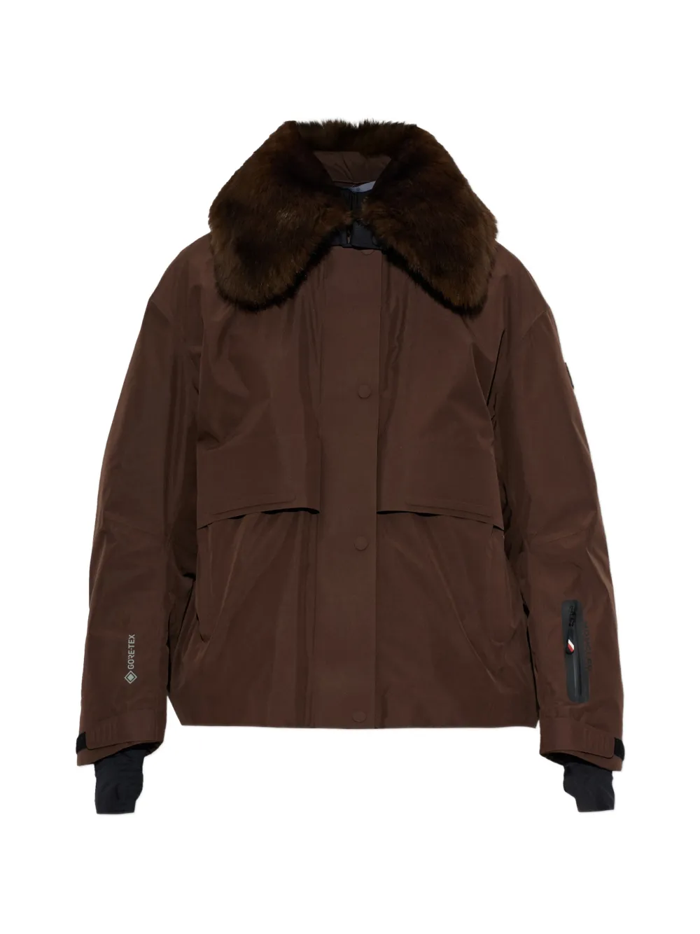 Moncler Grenoble Caurel Gore-Tex collared ski jacket Bruin