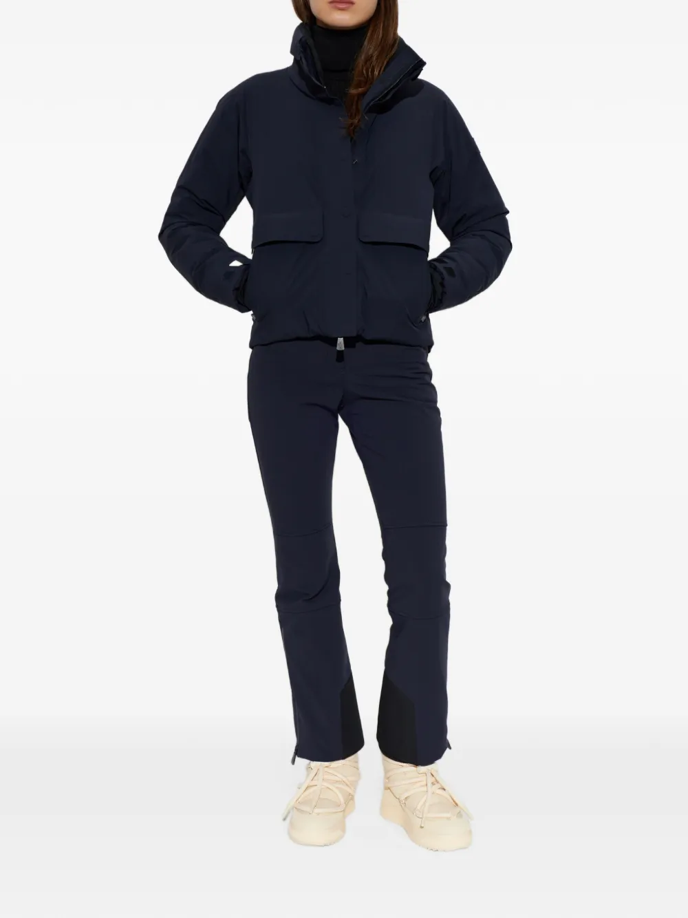 Moncler Grenoble Danses high-neck ski jacket Blauw