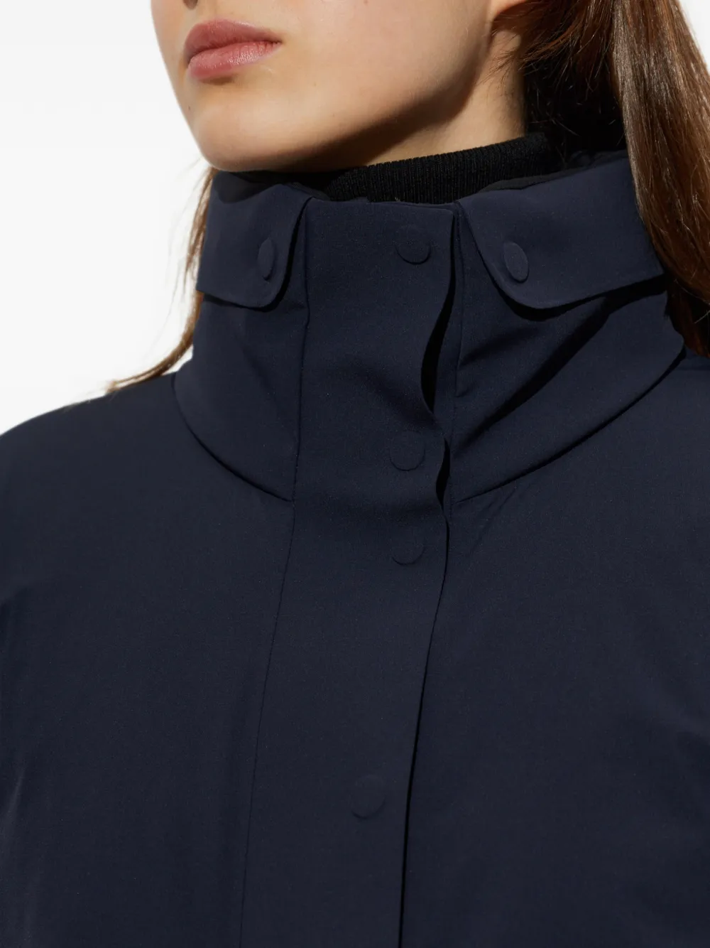Moncler Grenoble Danses high-neck ski jacket Blauw