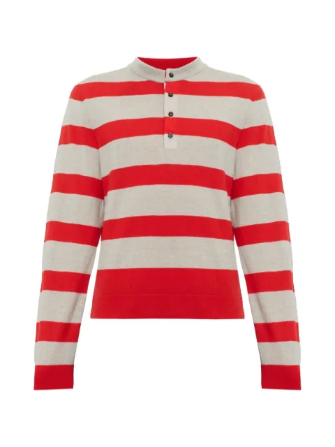 Jacquemus The Ettore knit striped henley sweater