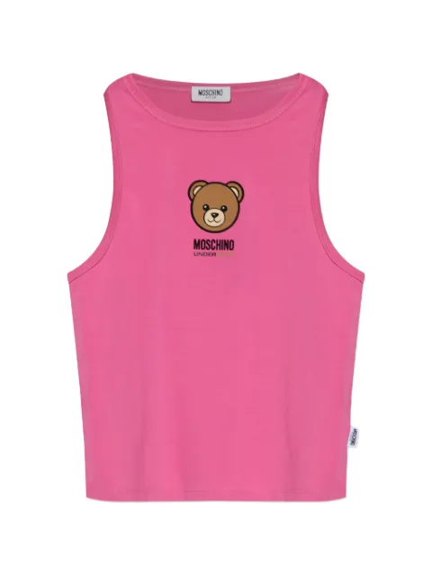 Moschino Teddy Bear stretch cotton jersey top