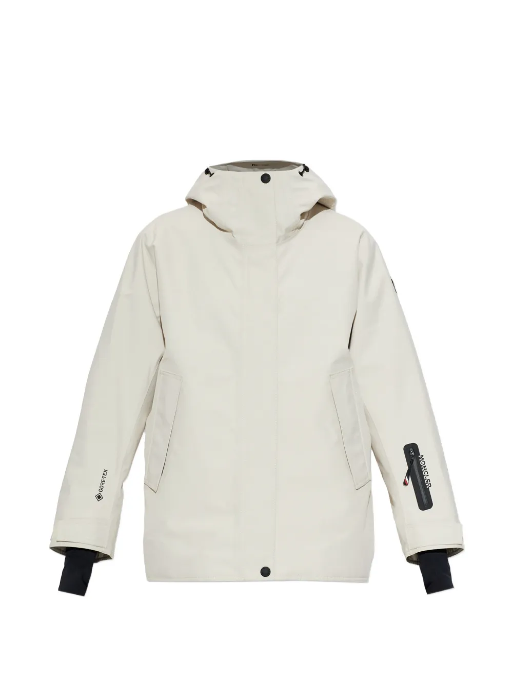 Moncler Grenoble Bwindis Gore-Tex hooded ski jacket Beige