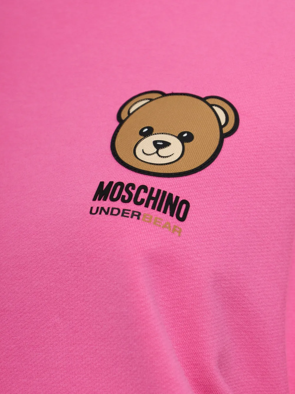 Moschino Teddy Bear-patch sweatshirt Roze