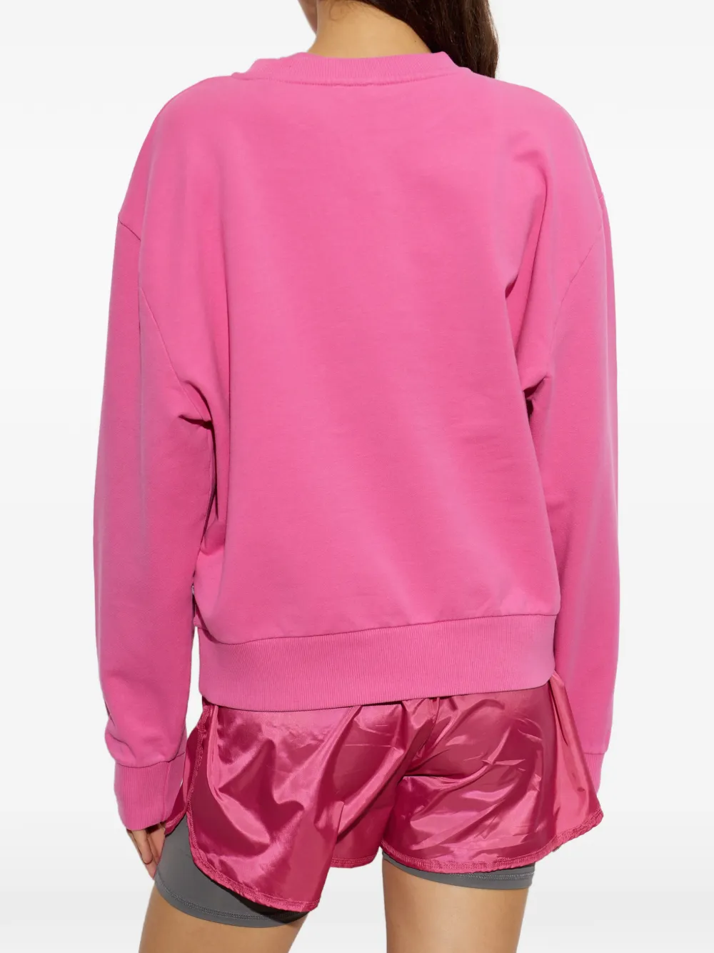 Moschino Teddy Bear-patch sweatshirt Roze