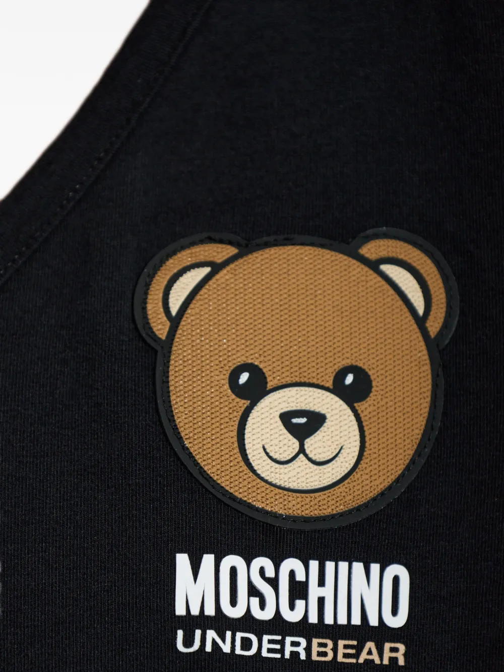 Moschino Underbear logo-patch pajamas Zwart