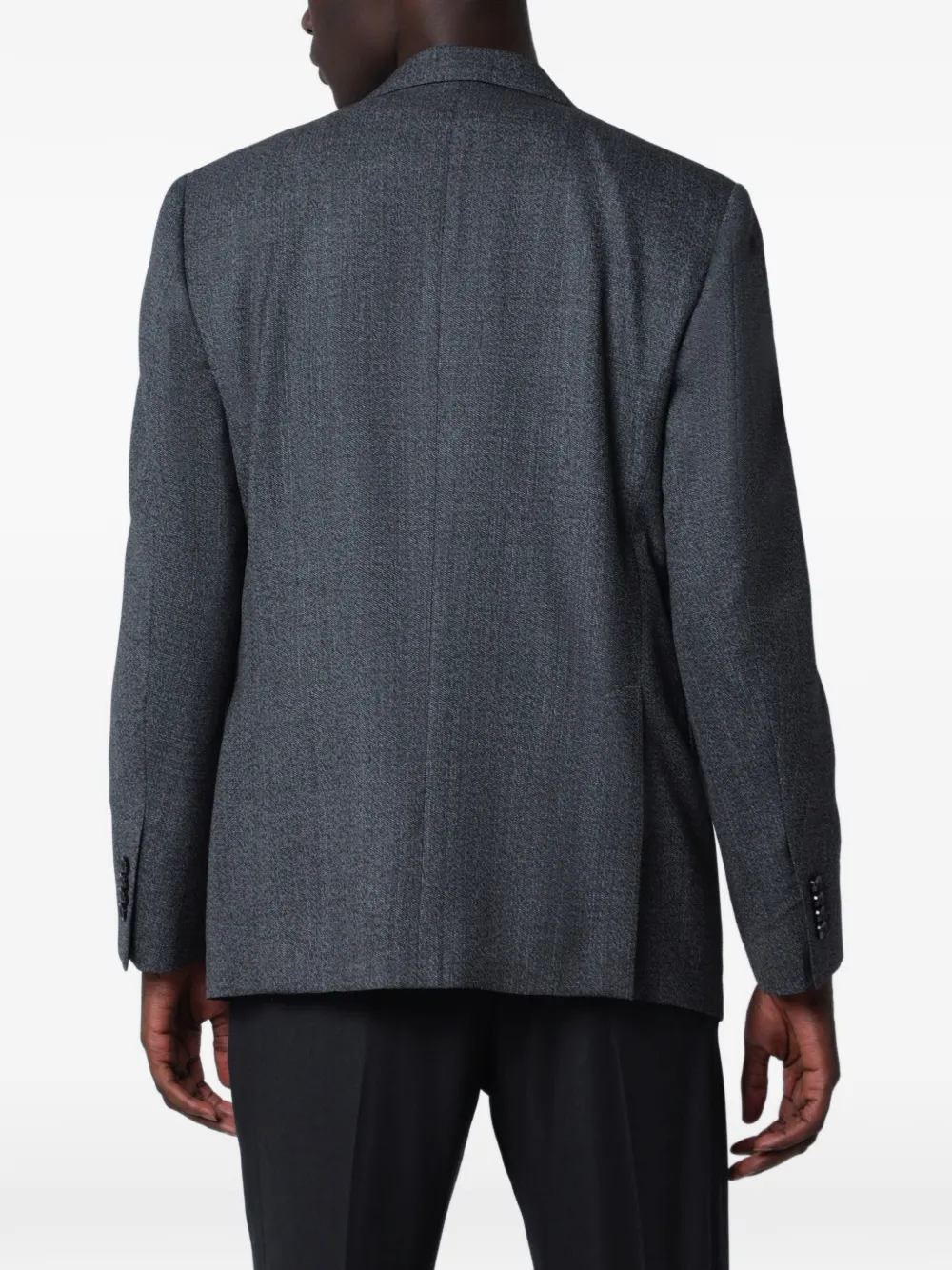 Lardini single-breasted wool blazer Grijs
