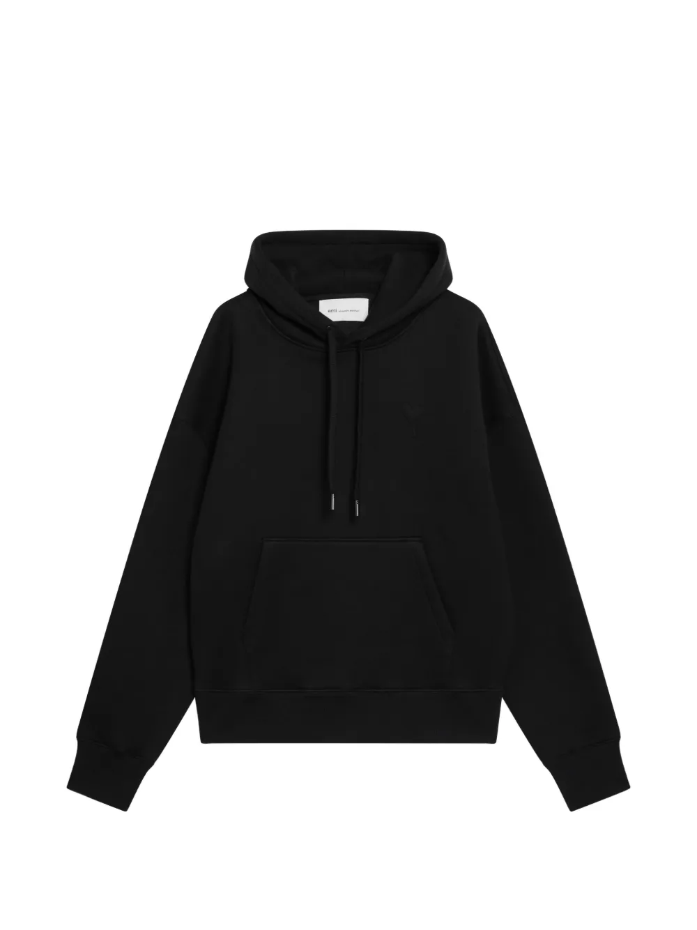 AMI Paris Ami de Coeur embossed hoodie Zwart