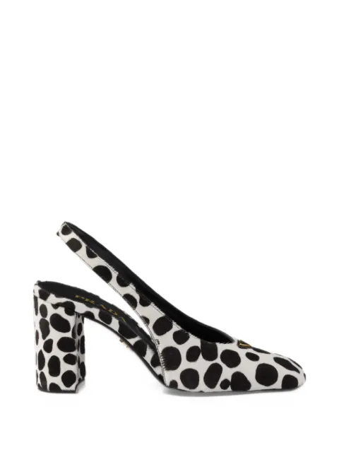 Prada calf-hair slingback pumps