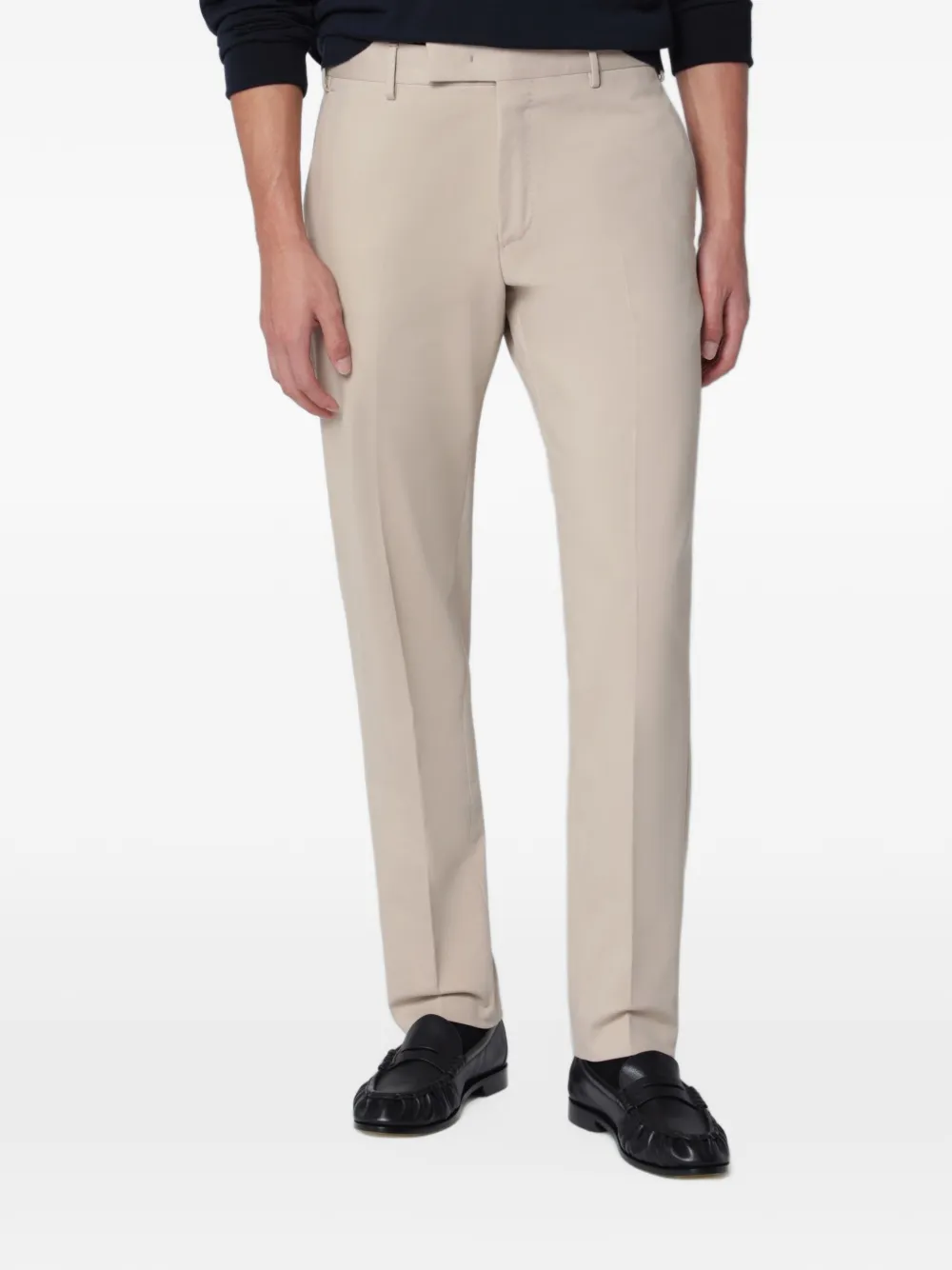 PT Torino pressed-crease tailored trousers Beige