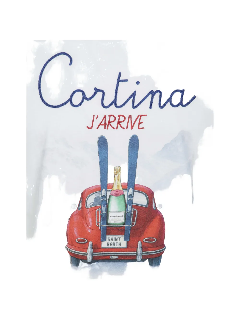 MC2 Saint Barth Arnott Warm T-shirt met grafische print Wit