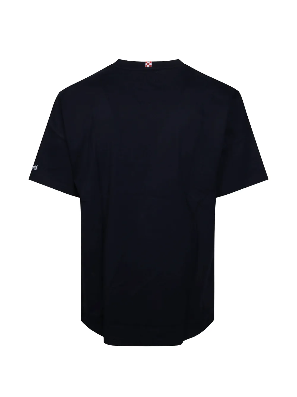MC2 Saint Barth navy blue Arnott cotton T-shirt with It's spritz o'clock embroidery Blauw