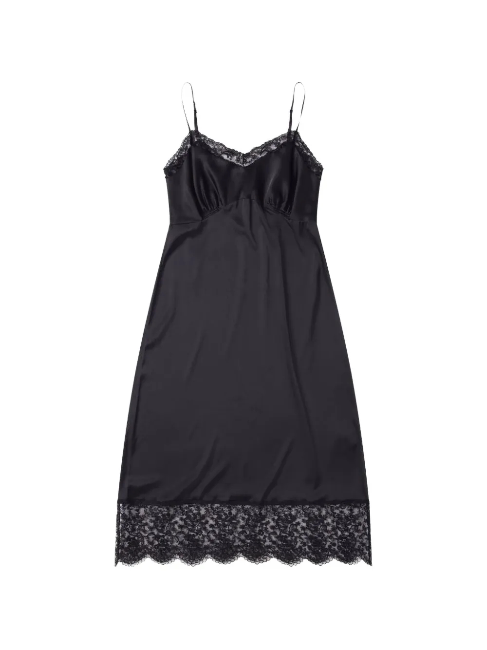 Simone Rocha lace-trim slip dress - Black