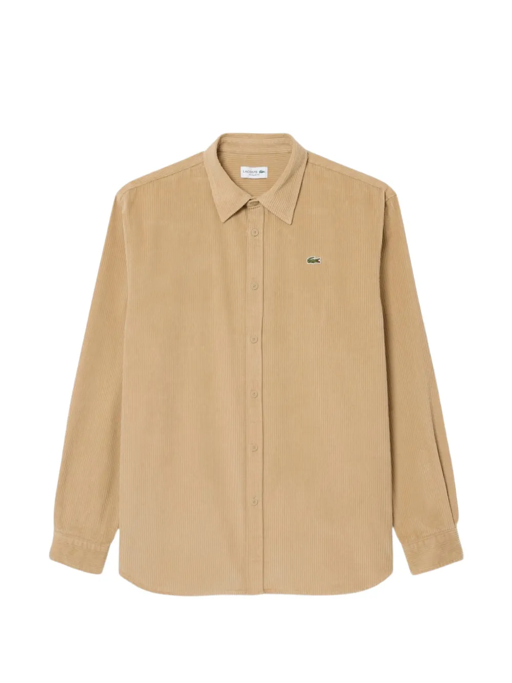 Lacoste regular-fit corduroy shirt - Toni neutri