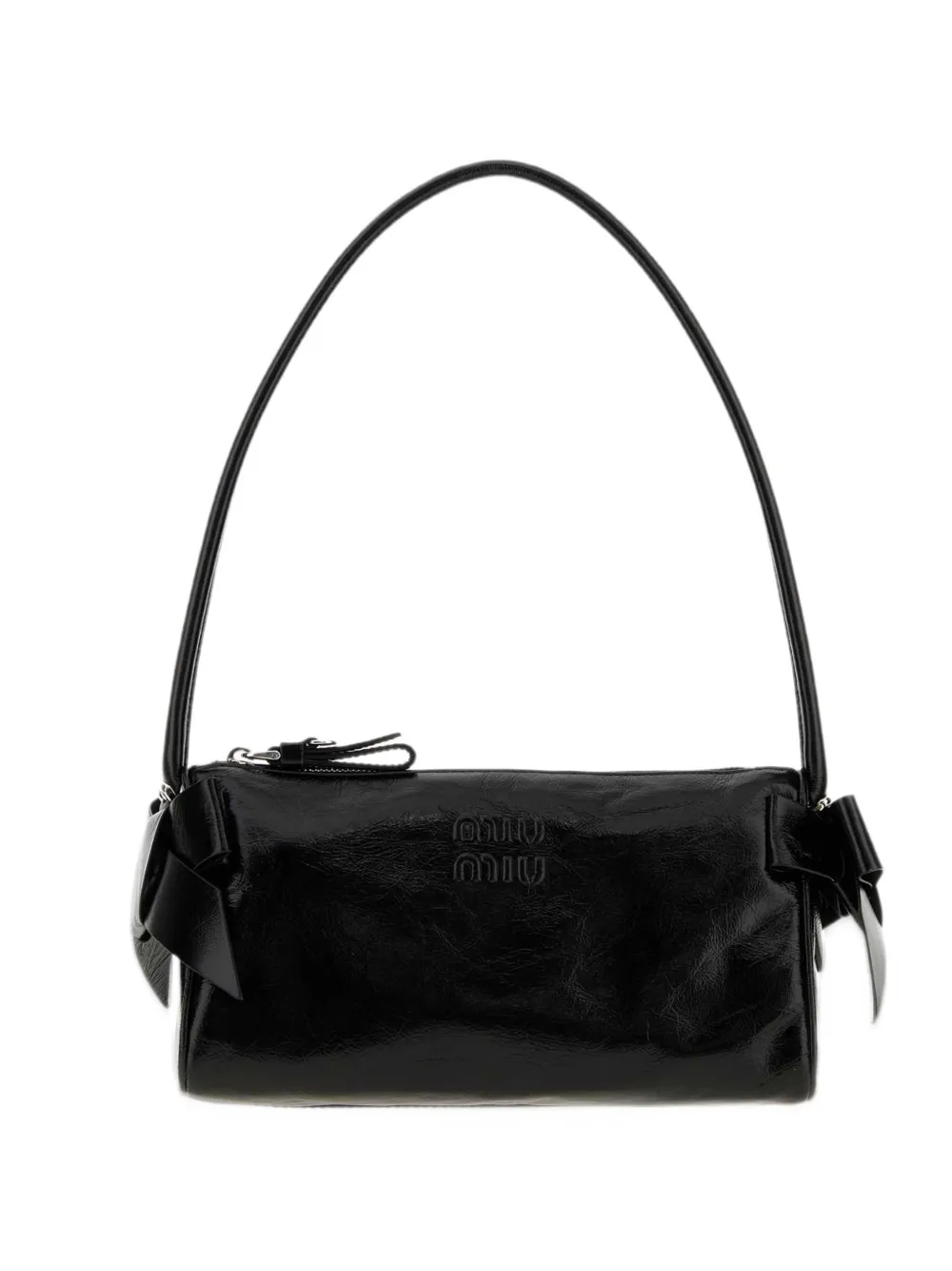 Miu Miu shiny leather pouch - Nero