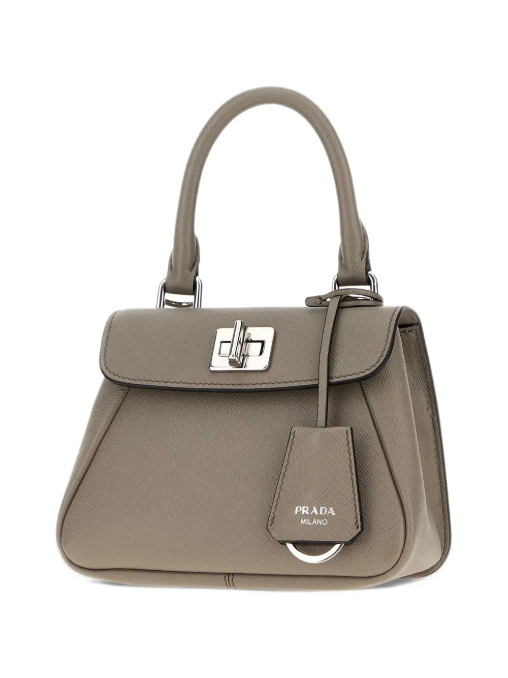 Prada Avoir mini handbag in Saffiano leather Beige