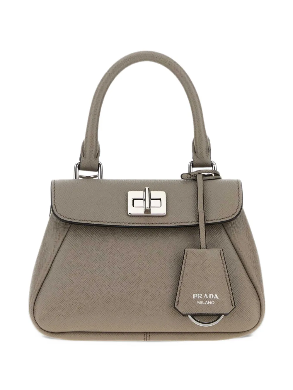 Prada Avoir mini handbag in Saffiano leather Beige