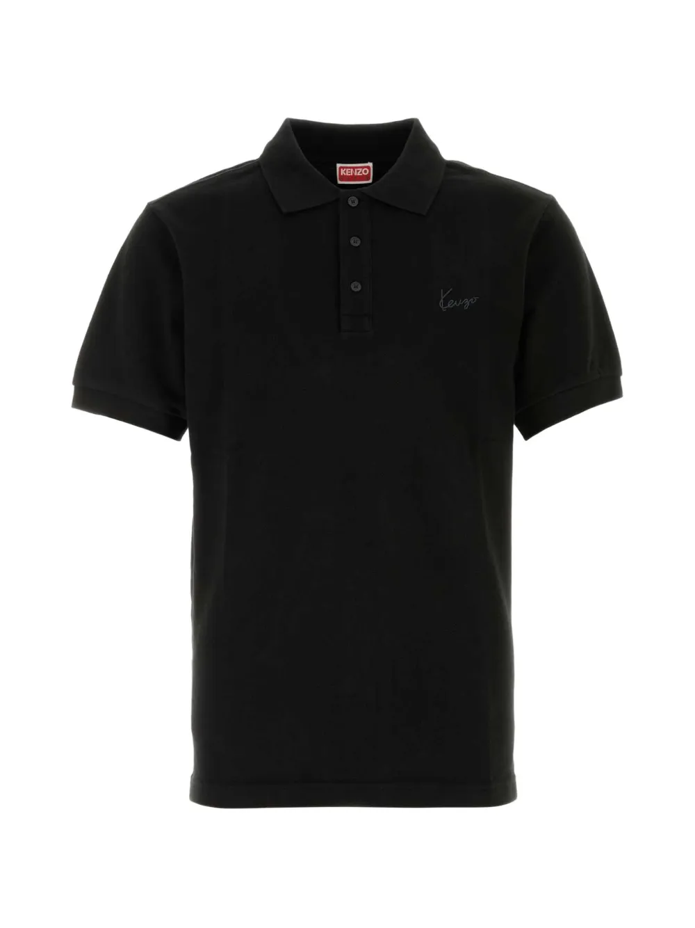 Kenzo logo-detail slim-fit polo shirt - Nero