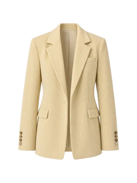 Gaëlle Paris blazer en velours côtelé à simple boutonnage