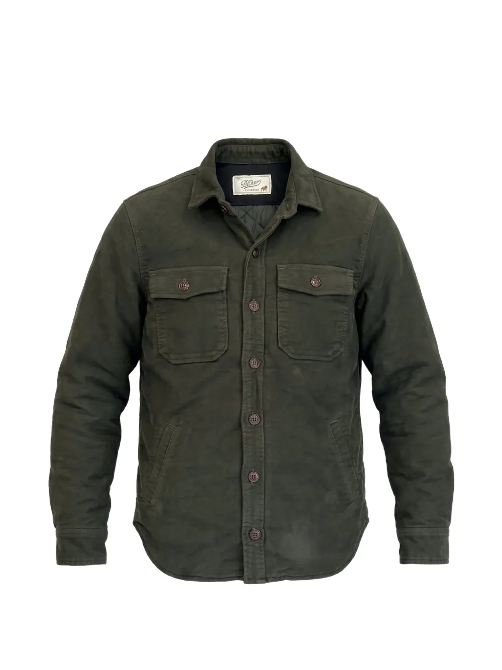 BL'KER Hunter quilted shirt jacket - Verde