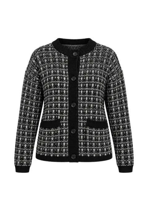 Varley Sarina intarsia-knit cardigan