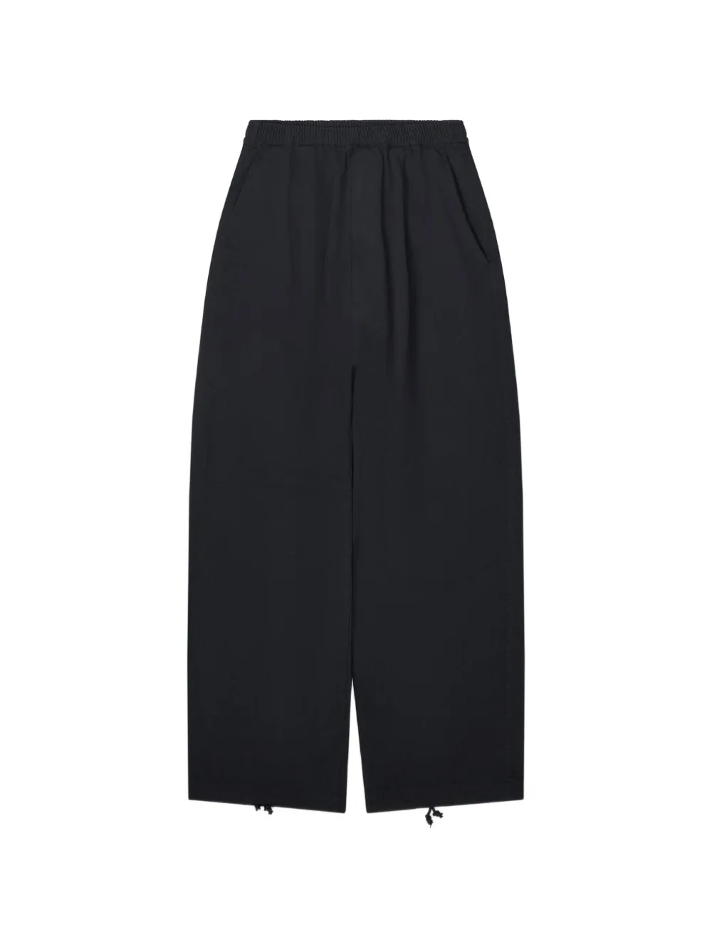 Comme des Garçons Homme elasticated drawstring-hem trousers Zwart