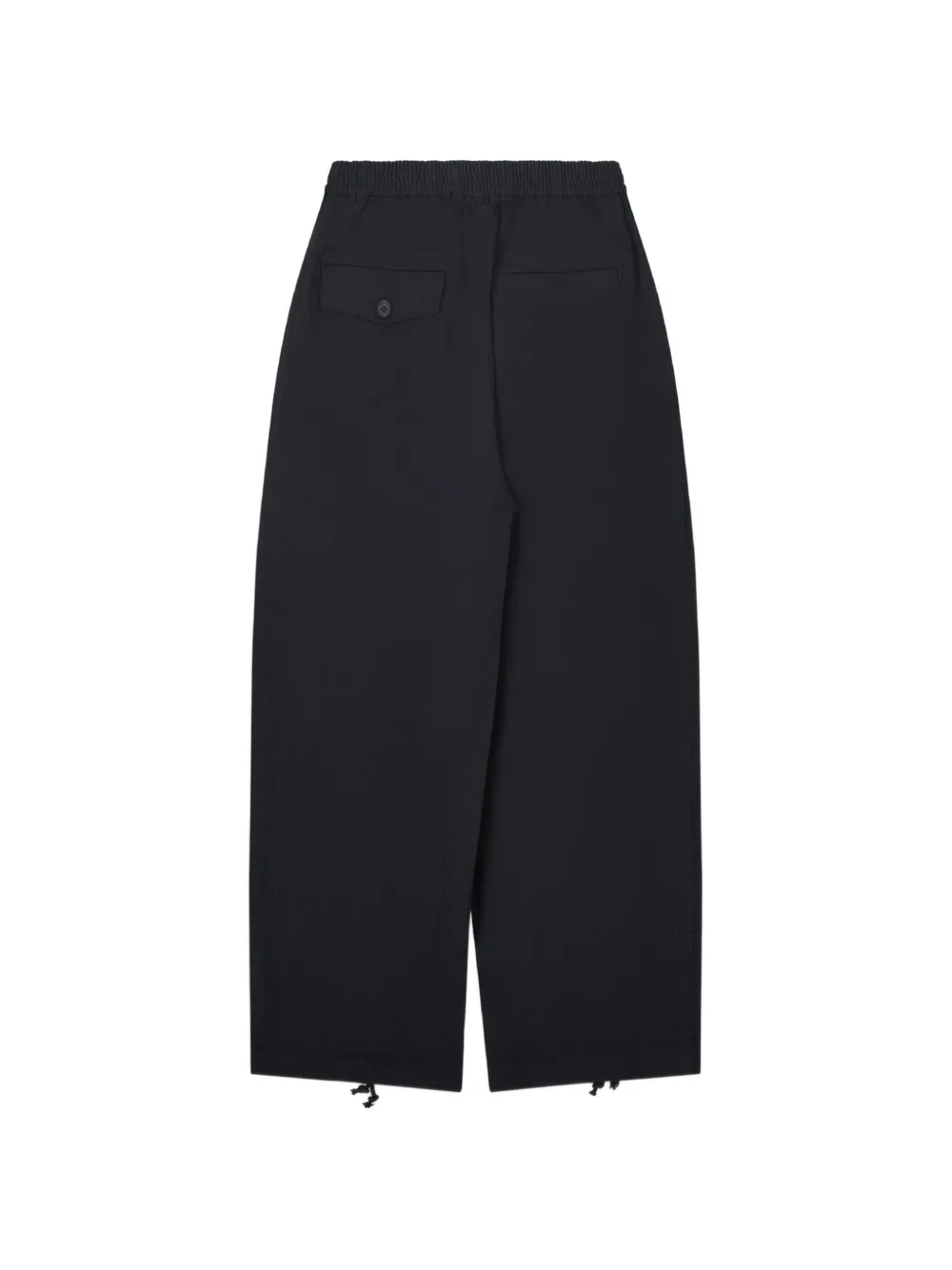Comme des Garçons Homme elasticated drawstring-hem trousers Zwart