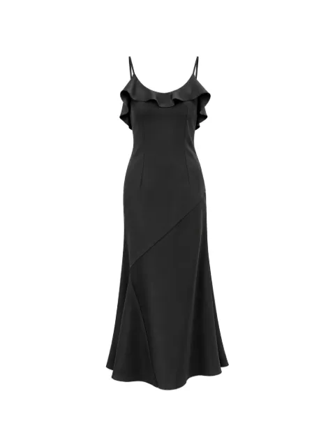 Marella Emme ruffled spaghetti-strap midi dress