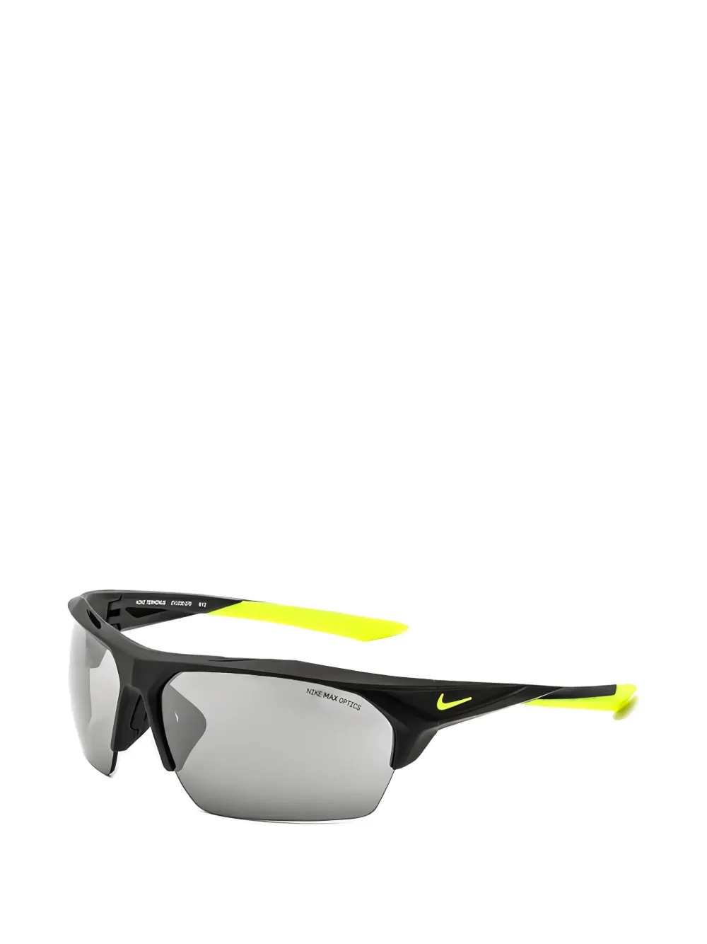 Nike Terminus semi-rimless rectangle-frame sunglasses Zwart