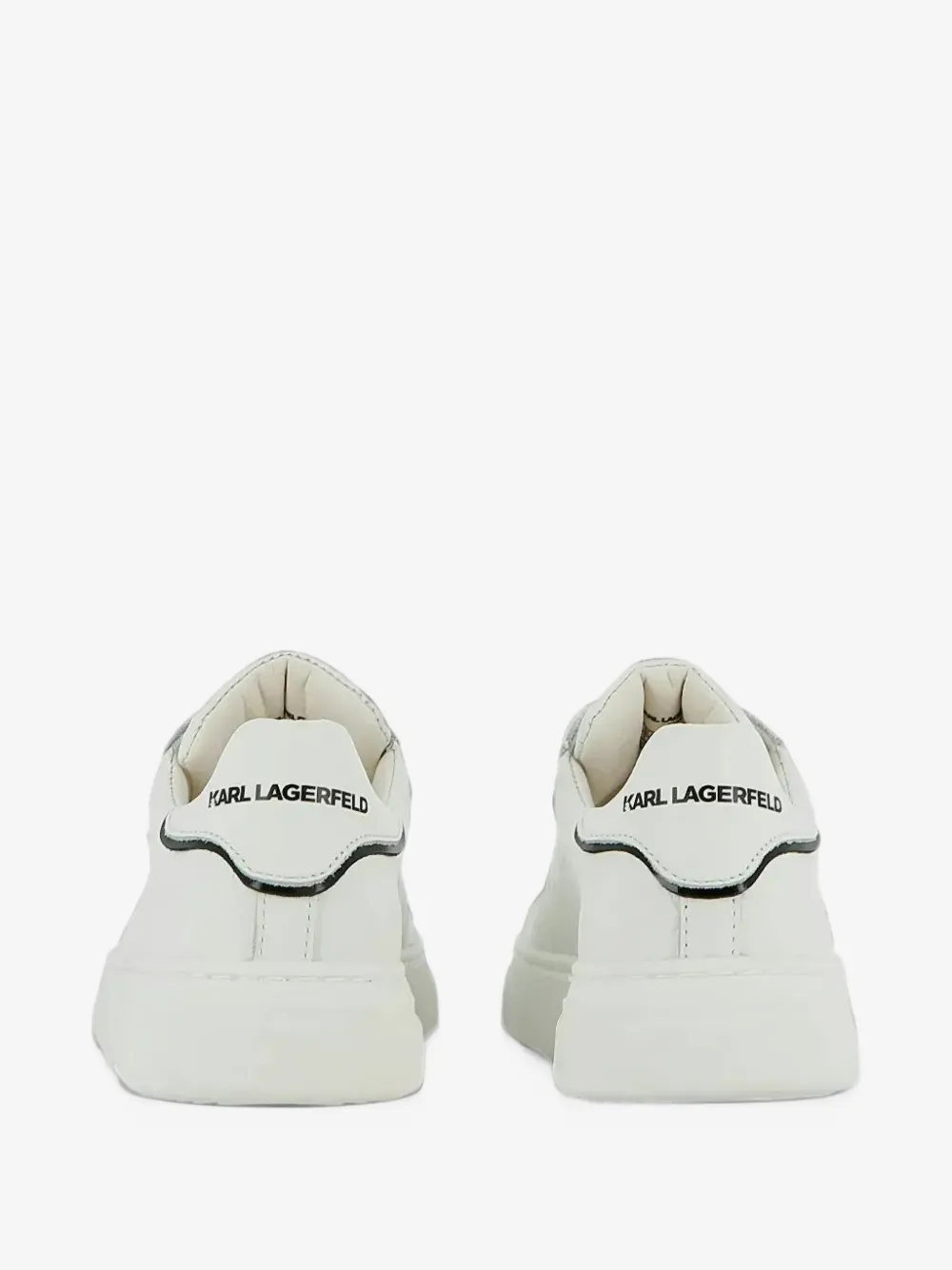 Karl Lagerfeld Kids 로고 프린트 가죽 스니커즈