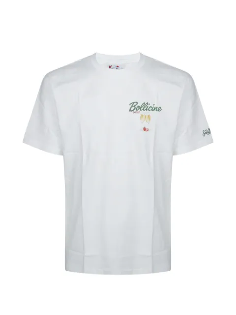 MC2 Saint Barth off-white Arnott cotton T-shirt with Bollicine print