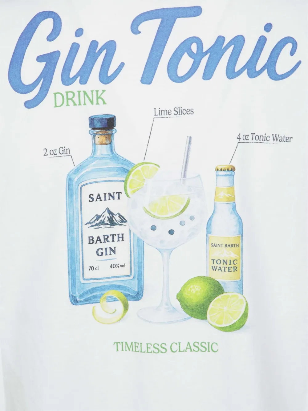 MC2 Saint Barth Arnott graphic-print T-shirt Wit