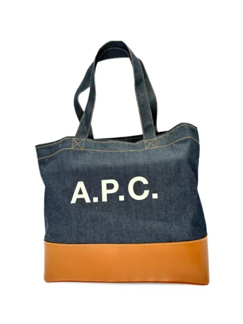 A.P.C. Axel denim tote bag