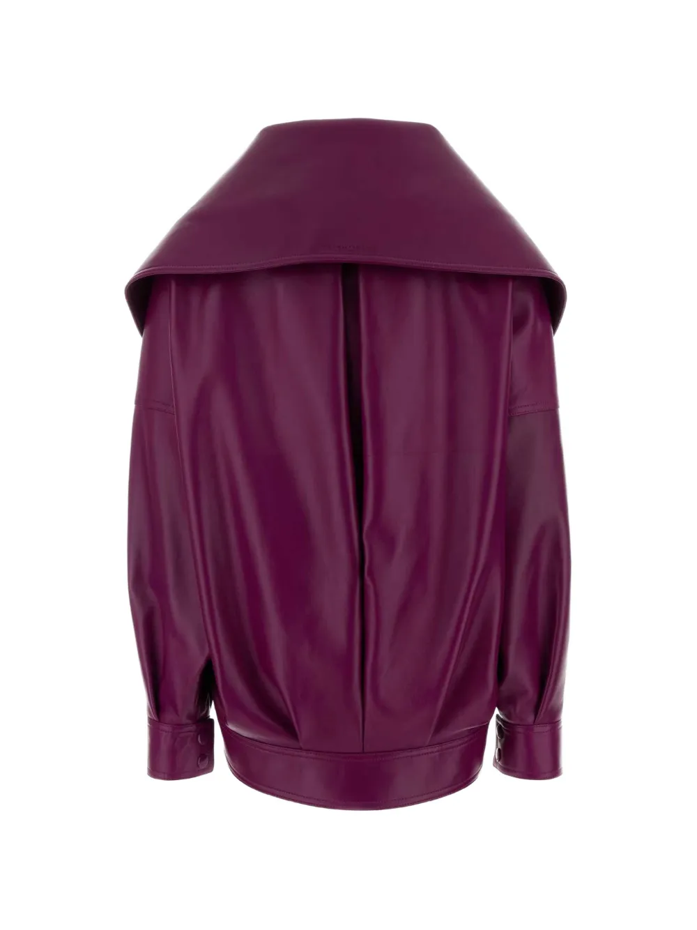 Balenciaga oversized leather jacket Paars