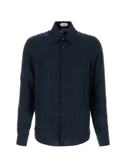 Versace jacquard silk crêpe satin silk shirt