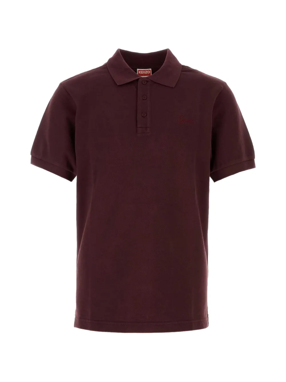 Kenzo Signature slim polo shirt - Rosso