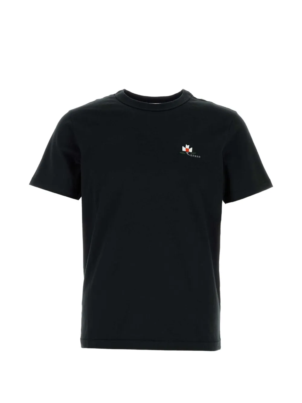 Kenzo Ikat Flower slim-fit cotton T-shirt Zwart