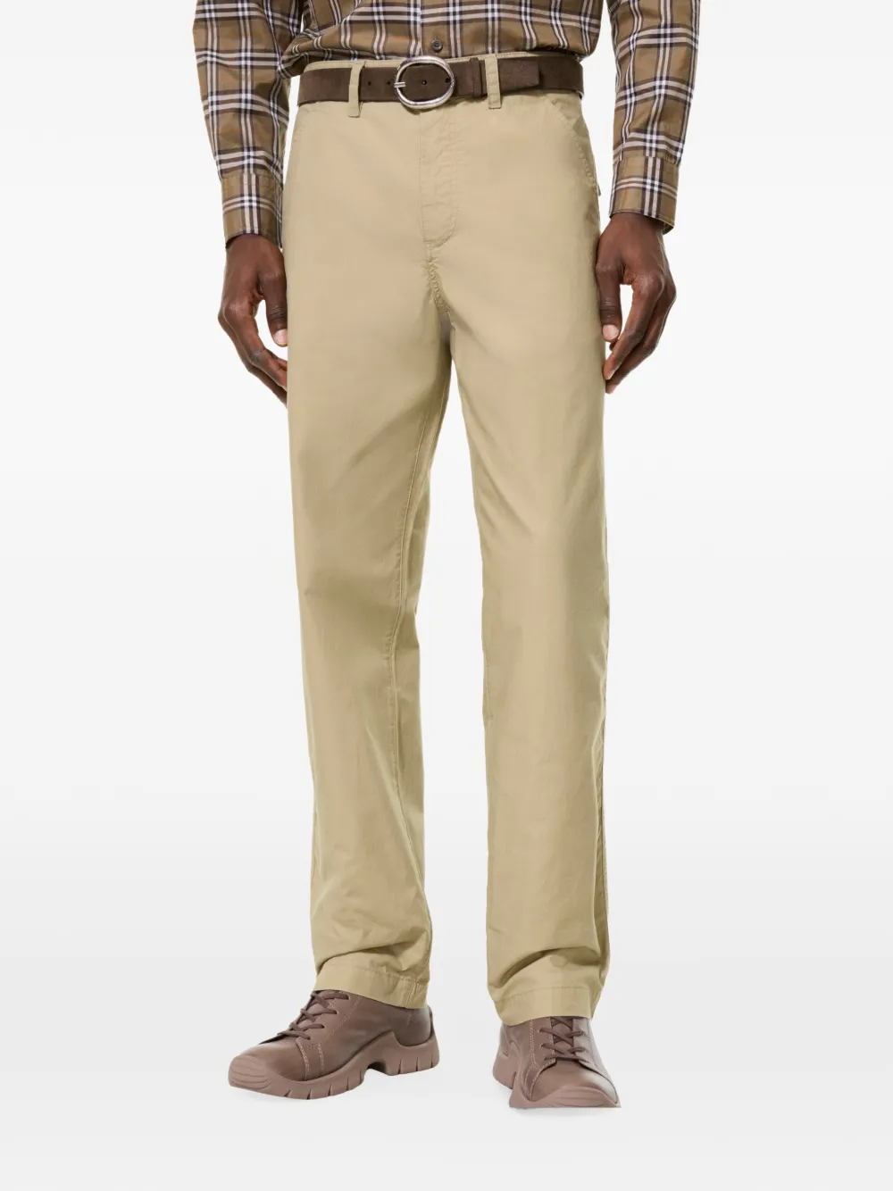 Burberry cotton chino trousers Beige