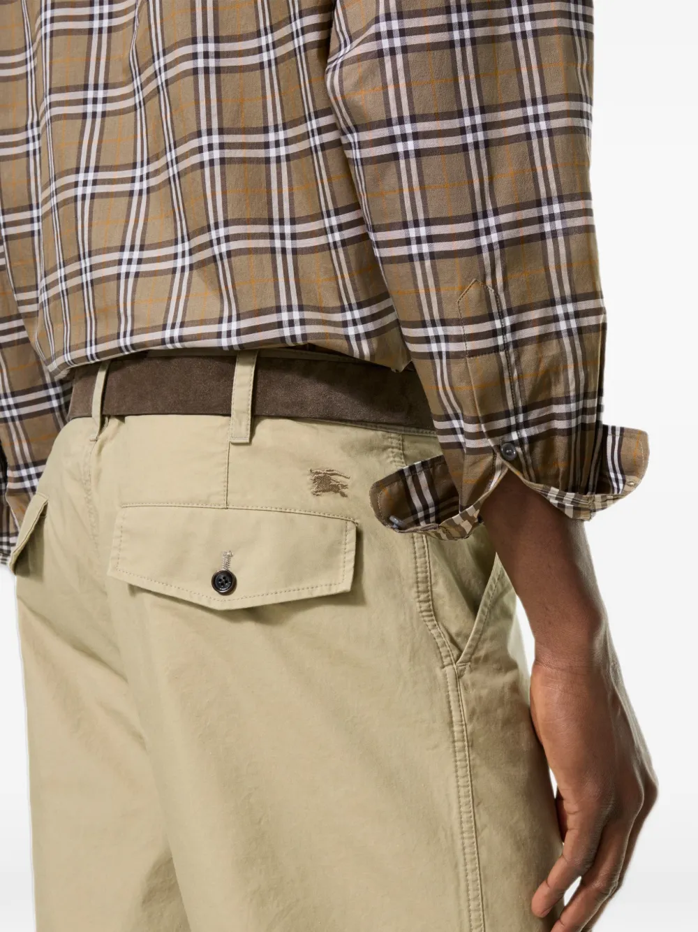 Burberry cotton chino trousers Beige
