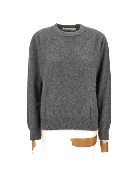 EMMA E GAIA crew-neck ribbed-trim sweater