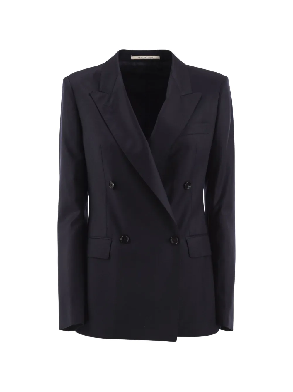 Tagliatore double-breasted peak-lapel blazer Blauw