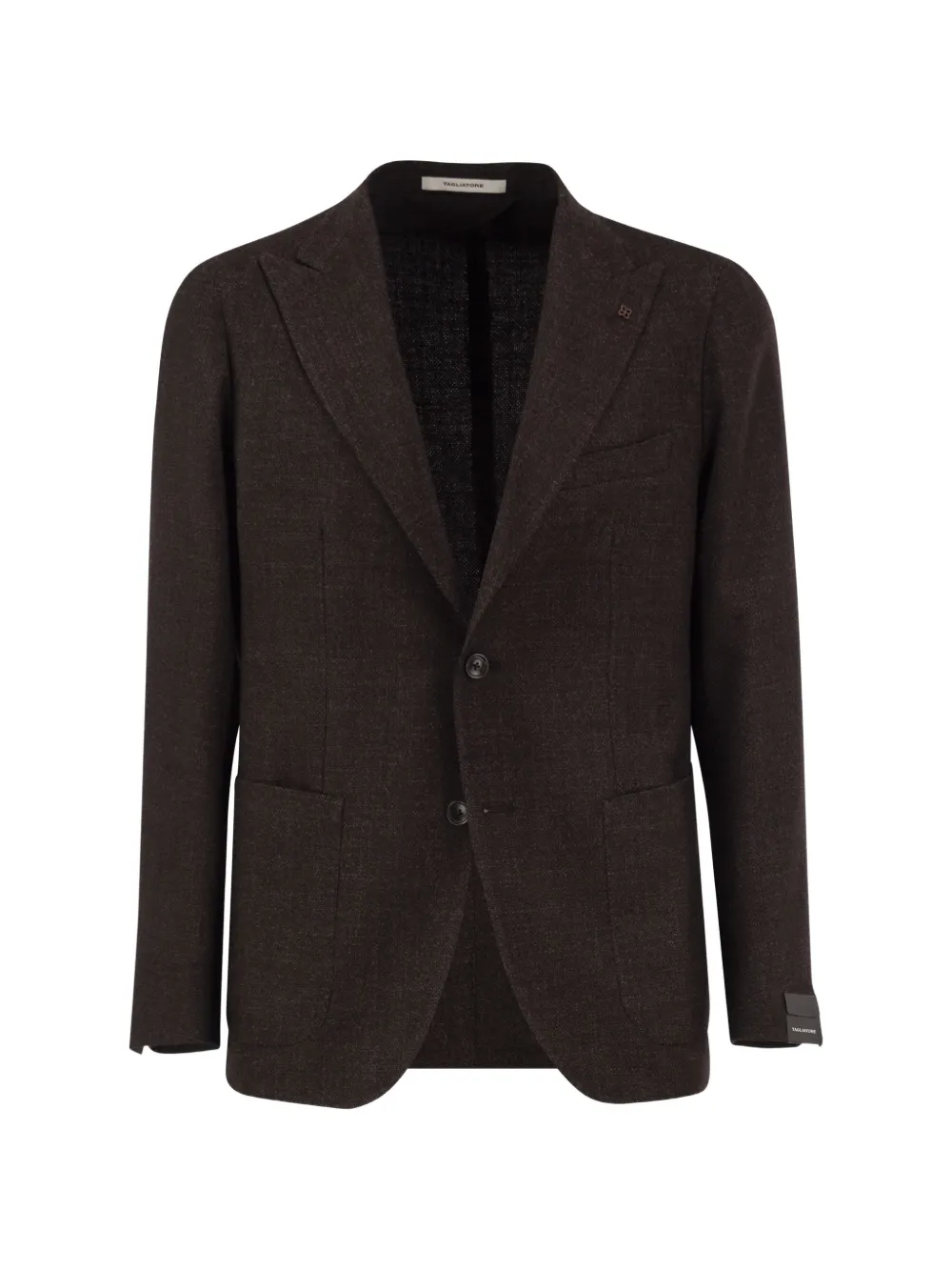Tagliatore single-breasted mélange blazer - Marrone