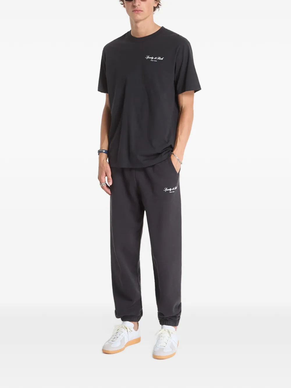 Sporty & Rich Signature NY track pants Zwart