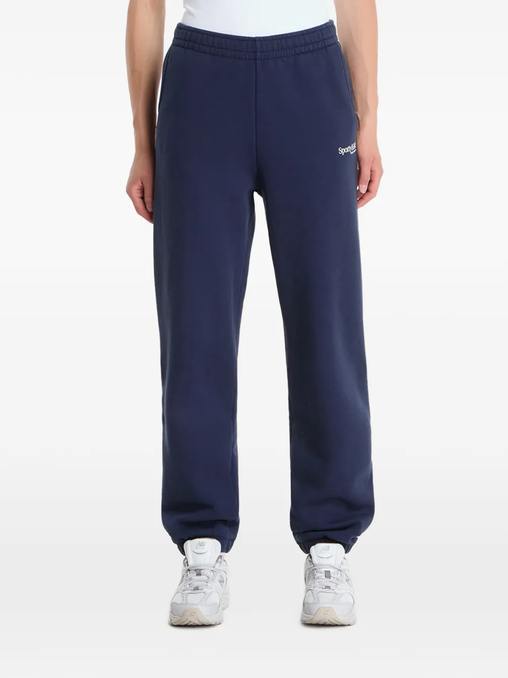 Sporty & Rich logo-print track pants Blauw